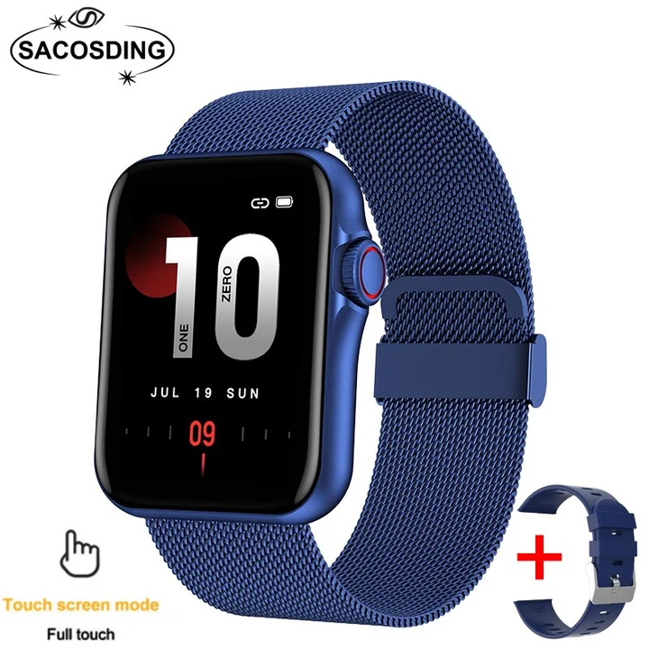 SACOSDING Bluetooth Answer Dial Call Heart Rate Monitor Fitness Tracker Sport Smart Watch
